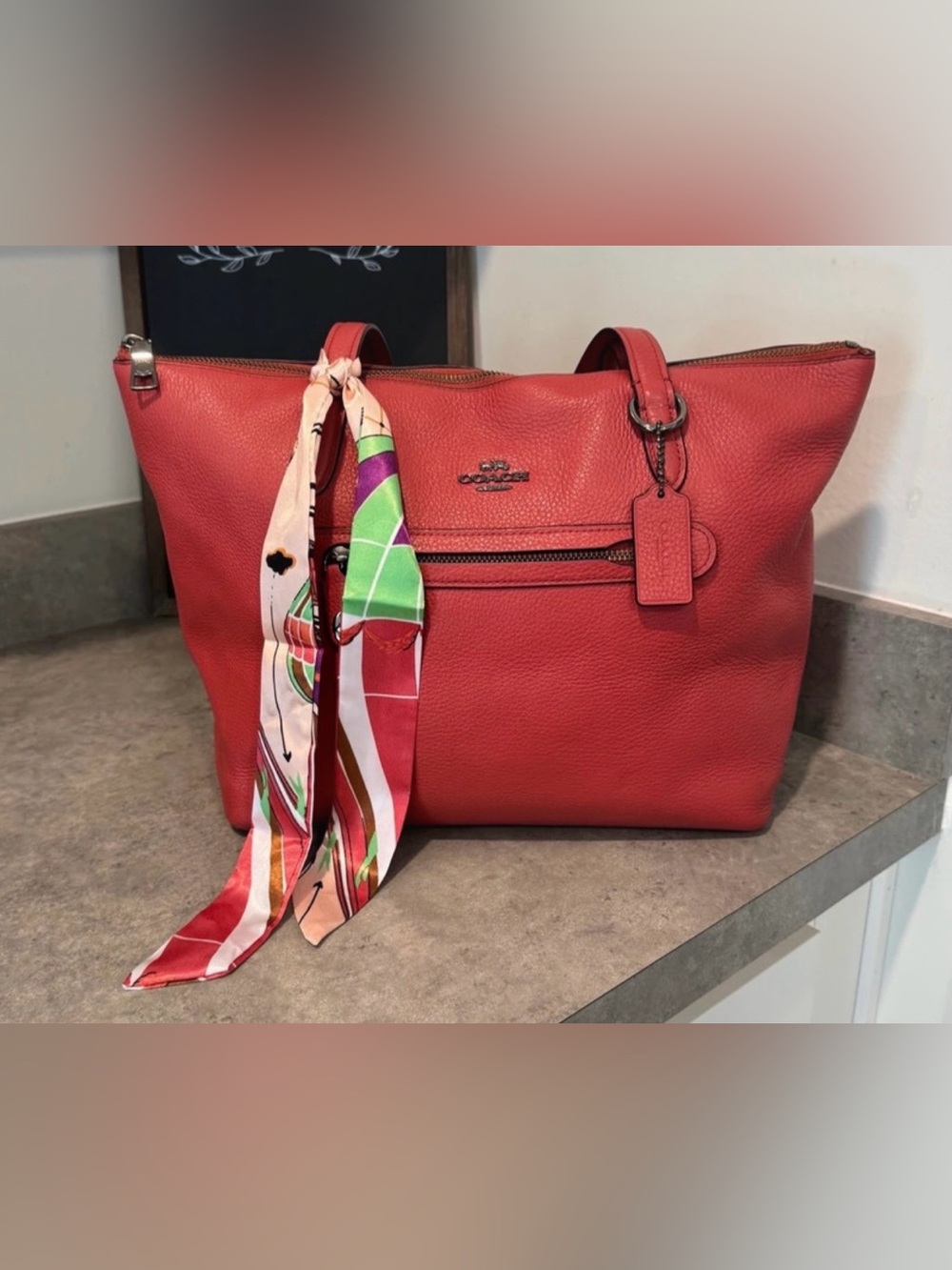 Coach Taylor Tote in Peony! GUC!! Comes with Dust Bag!!